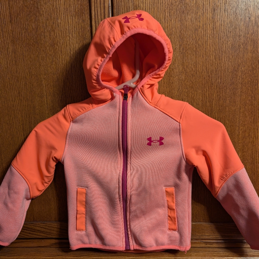 Girls Under Armour zip up hoodie